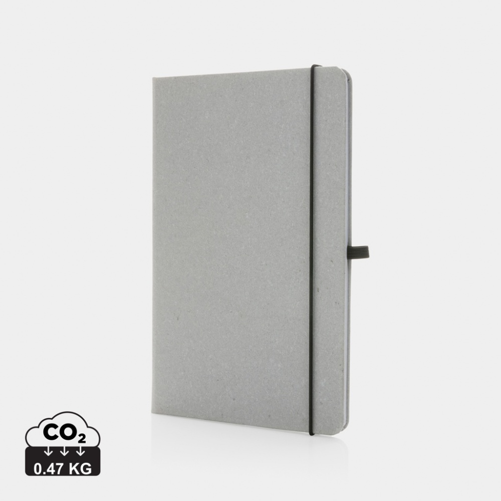 Logotrade corporate gift image of: Recycled leather hardcover notebook A5