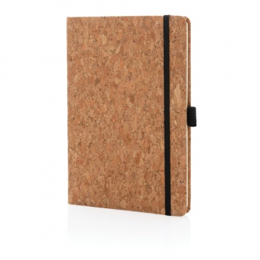 Logo trade promotional products image of: Cork hardcover notebook A5
