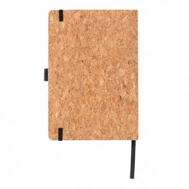 Logo trade promotional products image of: Cork hardcover notebook A5