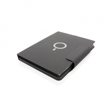 Logo trade promotional gifts picture of: Artic Magnetic 10W wireless charging A4 portfolio