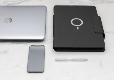Logotrade business gifts photo of: Artic Magnetic 10W wireless charging A4 portfolio