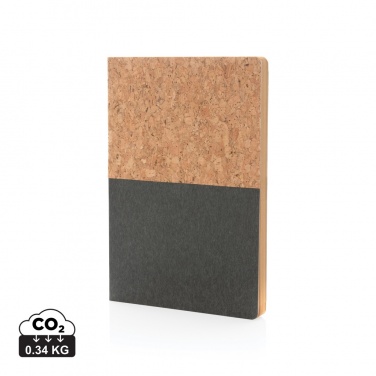 Logotrade corporate gift image of: A5 cork & kraft notebook