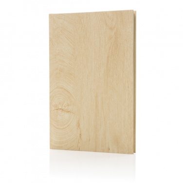 Logotrade promotional item image of: Kavana wood print A5 notebook