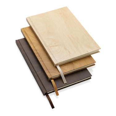Logotrade promotional item image of: Kavana wood print A5 notebook
