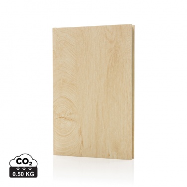 Logo trade promotional giveaway photo of: Kavana wood print A5 notebook