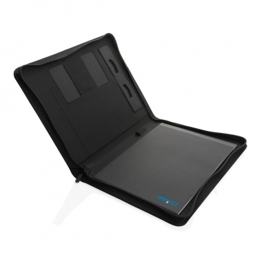 Logotrade business gift image of: Impact Aware™ deluxe 300D tech portfolio with zipper