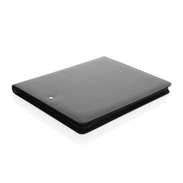 Logo trade promotional merchandise picture of: Swiss Peak Heritage RCS rPU A4 portfolio with zipper