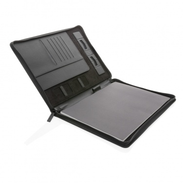 Logo trade promotional gifts picture of: Swiss Peak Heritage RCS rPU A4 portfolio with zipper