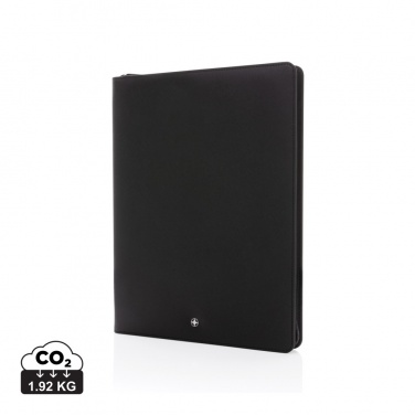 Logotrade promotional gift image of: Swiss Peak Heritage RCS rPU A4 portfolio with zipper