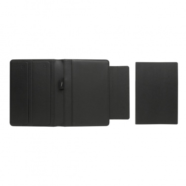 Logo trade promotional giveaways image of: Swiss Peak Heritage RCS rPU A5 stone paper portfolio