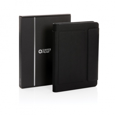 Logo trade promotional products image of: Swiss Peak Heritage RCS rPU A5 stone paper portfolio