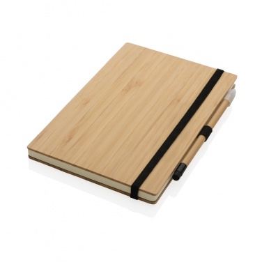 Logo trade promotional items picture of: Bamboo notebook and infinity pencil set