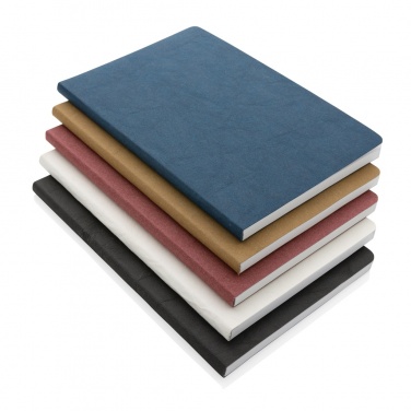 Logo trade promotional giveaways image of: Salton A5 GRS certified recycled paper notebook