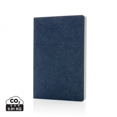 Logotrade advertising product image of: Phrase GRS certified recycled felt A5 notebook