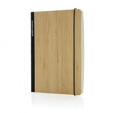 Logo trade promotional giveaways image of: Scribe bamboo A5 Notebook