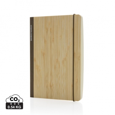 Logo trade promotional merchandise picture of: Scribe bamboo A5 Notebook