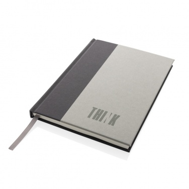 Logotrade business gift image of: Words GRS certified RPET & Kraft A5 notebook