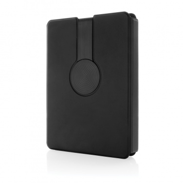 Logotrade promotional items photo of: Swiss Peak RCS rePU notebook with 2-in-1 wireless charger