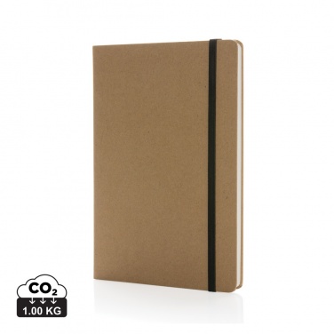 Logotrade promotional giveaway picture of: Craftstone A5 recycled kraft and stonepaper notebook