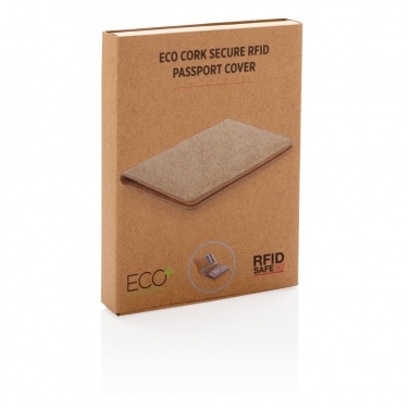 Logotrade promotional giveaways photo of: Cork secure RFID passport cover