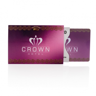 Logo trade promotional gift photo of: Anti-skimming RFID shield card with active jamming chip
