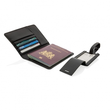 Logotrade advertising product image of: Swiss Peak GRS recycled PU travel gift set