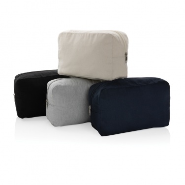 Logotrade advertising products photo of: Impact Aware™ 285 gsm rcanvas toiletry bag undyed