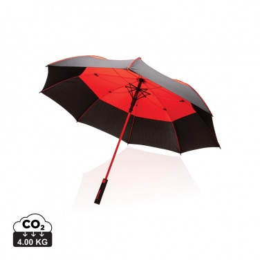 Logo trade promotional merchandise picture of: 27" Impact AWARE™ RPET 190T auto open stormproof umbrella