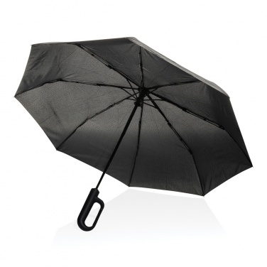 Logotrade promotional merchandise photo of: Yara 21" AWARE™ RPET solid colour umbrella with carabiner