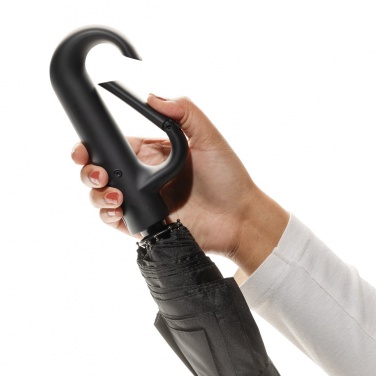 Logotrade promotional items photo of: Yara 21" AWARE™ RPET solid colour umbrella with carabiner