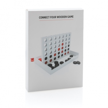Logo trade promotional giveaways image of: Connect four wooden game
