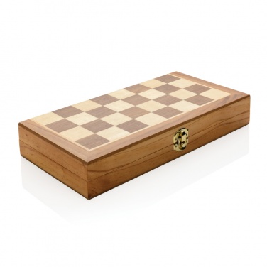 Logotrade advertising product image of: Luxury wooden foldable chess set