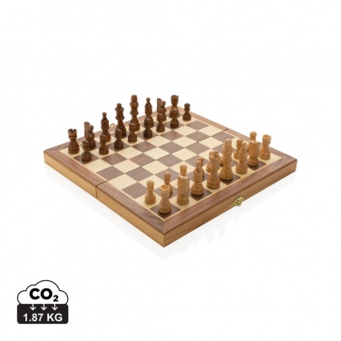 Logotrade business gifts photo of: Luxury wooden foldable chess set