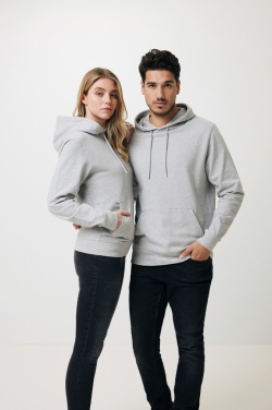 Logo trade promotional gifts image of: Iqoniq Torres recycled cotton hoodie undyed
