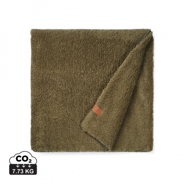 Logo trade promotional giveaways picture of: VINGA Maine GRS recycled double pile blanket