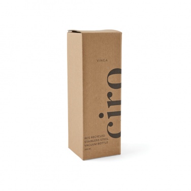 Logo trade promotional gifts picture of: VINGA Ciro RCS recycled vacuum bottle 300ml
