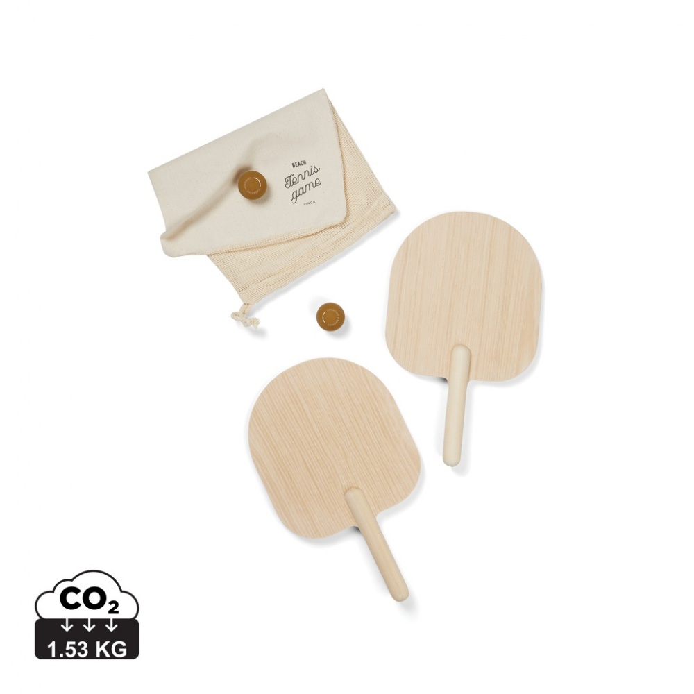 Logo trade corporate gifts image of: VINGA Miro beach tennis game