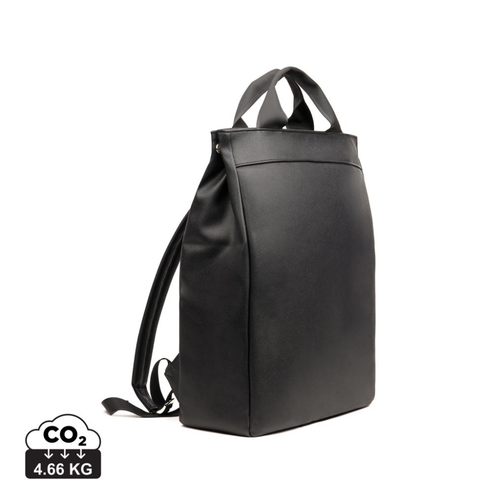 Logo trade promotional merchandise picture of: VINGA Bermond RCS recycled PU backpack