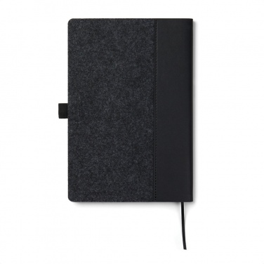 Logo trade business gifts image of: VINGA Albon GRS recycled felt notebook