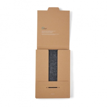 Logo trade promotional merchandise picture of: VINGA Albon GRS recycled felt notebook