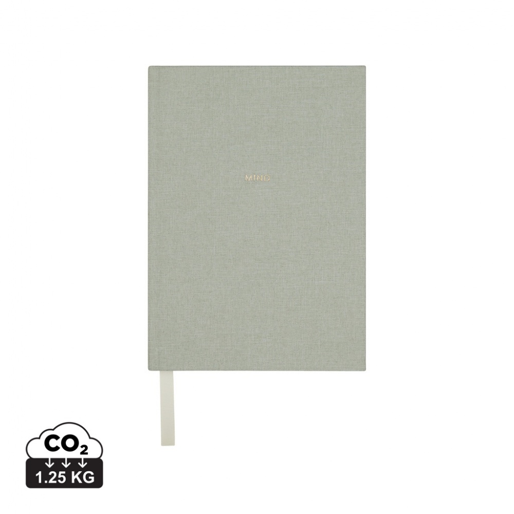 Logo trade promotional giveaways image of: VINGA Mind GRS recycled paper journal