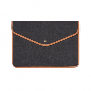 Logo trade corporate gifts picture of: VINGA Bosler GRS recycled canvas 14" laptop sleeve