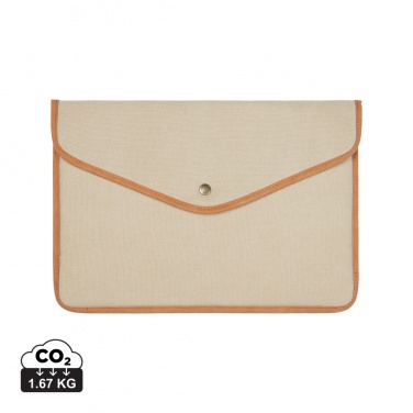 Logotrade corporate gift picture of: VINGA Bosler GRS recycled canvas 14" laptop sleeve