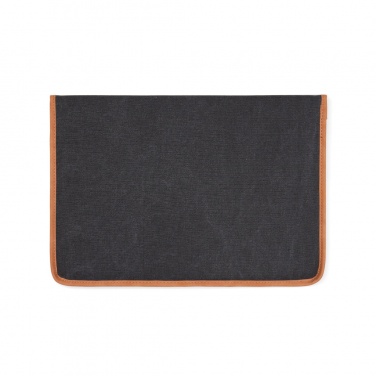 Logo trade promotional gift photo of: VINGA Bosler GRS recycled canvas 16" laptop sleeve