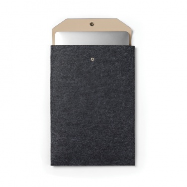 Logo trade advertising products image of: VINGA Albon GRS recycled felt 15" laptop sleeve