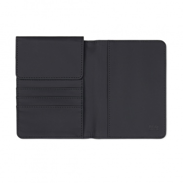 Logo trade corporate gifts image of: VINGA Baltimore RCS recycled polyester RFID passport cover