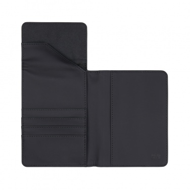 Logo trade corporate gifts picture of: VINGA Baltimore RCS recycled polyester RFID passport cover