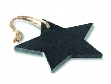Logo trade promotional item photo of: Slate xmas hanger star