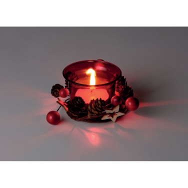 Logo trade business gift photo of: Christmas candle holder