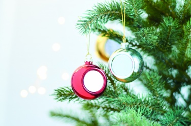 Logo trade promotional giveaways image of: Christmas ball for sublimation